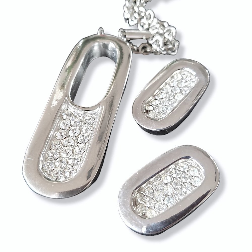 Vintage Pierre Cardin Pendant and Earrings Set